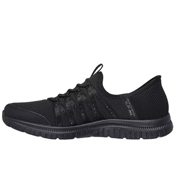 No Box Skechers Women's Hands Free Virtue Stunner Sneakers Black Sz 10 $75 1C449 - Picture 5 of 5